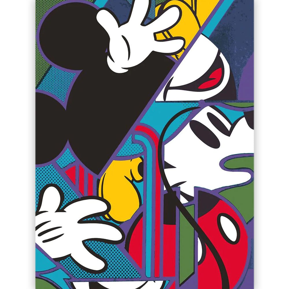MICKEY MOUSE ミッキーマウス - Mickey Muse Cubism / キャンバス・プリント木枠 / インテリア額 - PGS